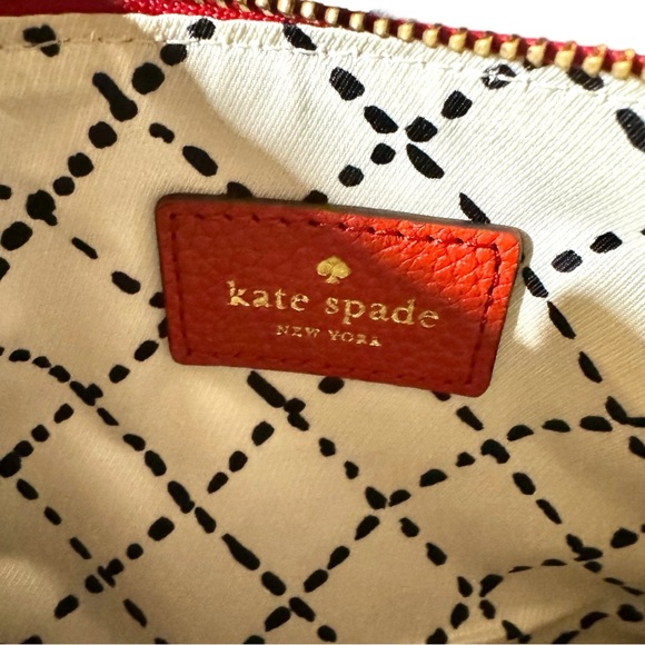 Kate Spade Southport Avenue Jenny Wristlet WLRU1900 Leather Dynasty Red Aug 2014 - Picture 7 of 16